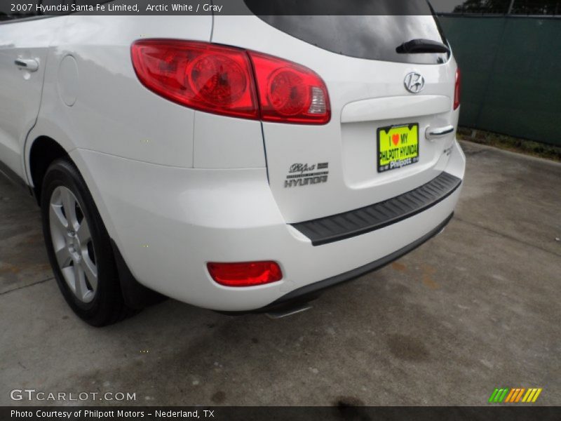 Arctic White / Gray 2007 Hyundai Santa Fe Limited