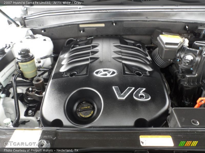 Arctic White / Gray 2007 Hyundai Santa Fe Limited