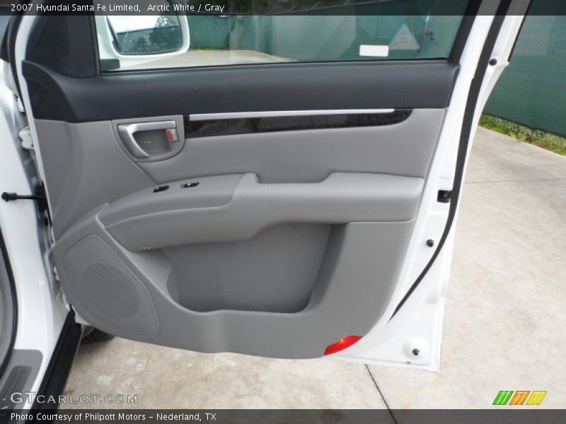 Arctic White / Gray 2007 Hyundai Santa Fe Limited