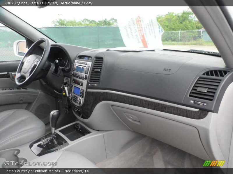 Arctic White / Gray 2007 Hyundai Santa Fe Limited