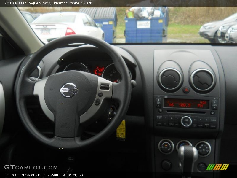 Phantom White / Black 2010 Nissan Rogue S AWD