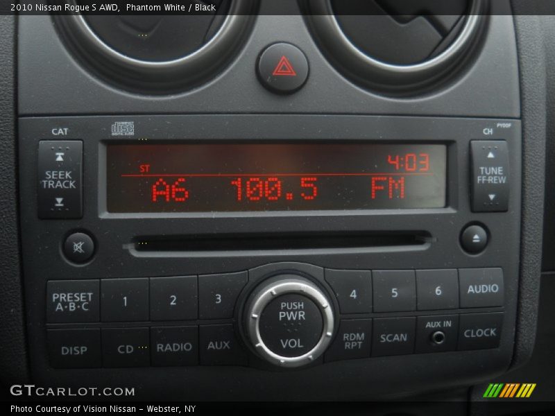 Phantom White / Black 2010 Nissan Rogue S AWD
