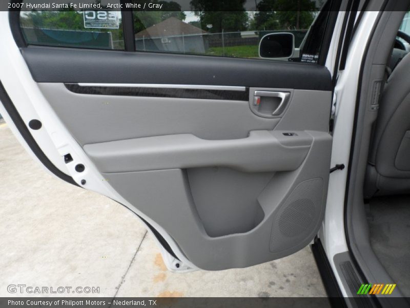 Arctic White / Gray 2007 Hyundai Santa Fe Limited
