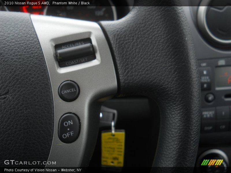Phantom White / Black 2010 Nissan Rogue S AWD