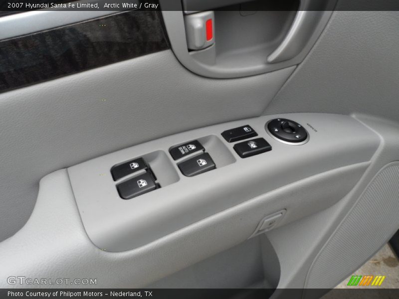 Arctic White / Gray 2007 Hyundai Santa Fe Limited