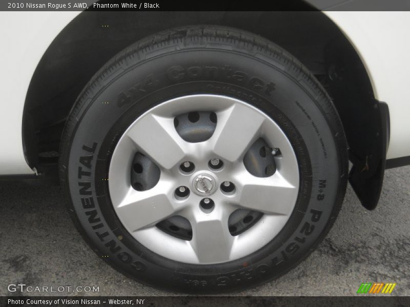 Phantom White / Black 2010 Nissan Rogue S AWD