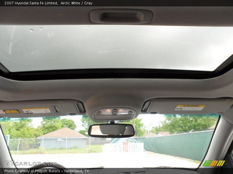 Arctic White / Gray 2007 Hyundai Santa Fe Limited