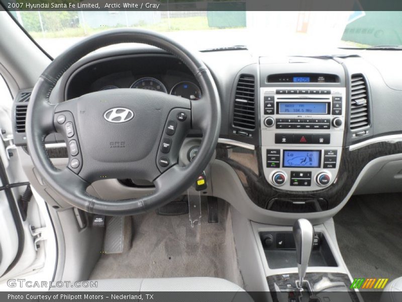 Arctic White / Gray 2007 Hyundai Santa Fe Limited