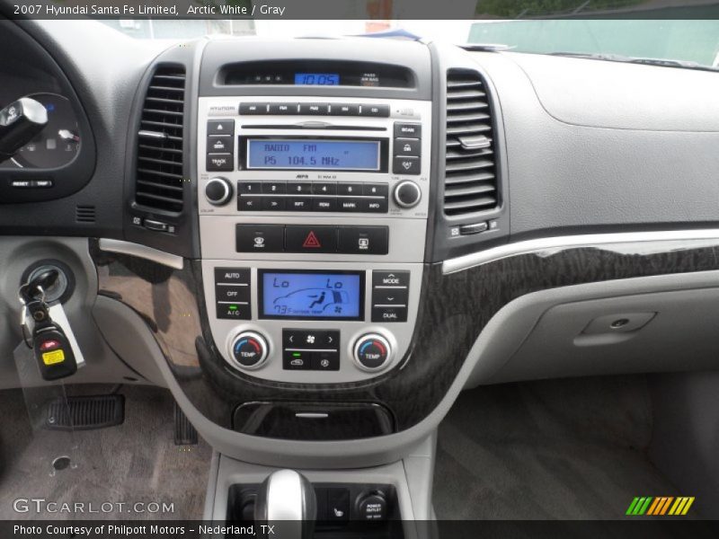 Arctic White / Gray 2007 Hyundai Santa Fe Limited