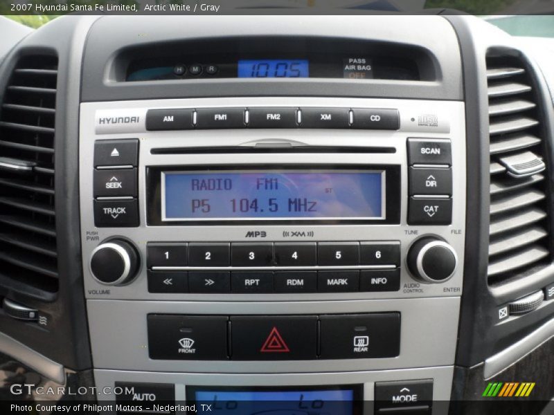 Arctic White / Gray 2007 Hyundai Santa Fe Limited