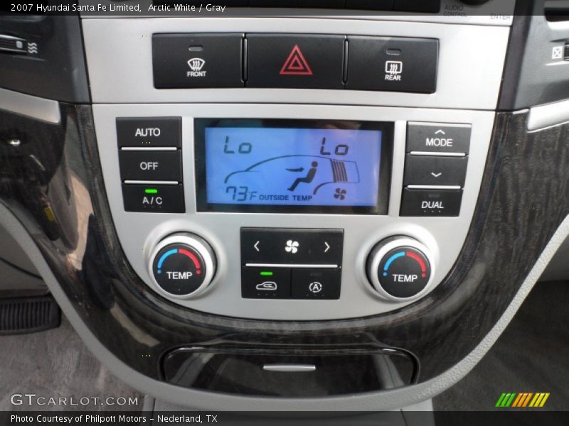 Arctic White / Gray 2007 Hyundai Santa Fe Limited