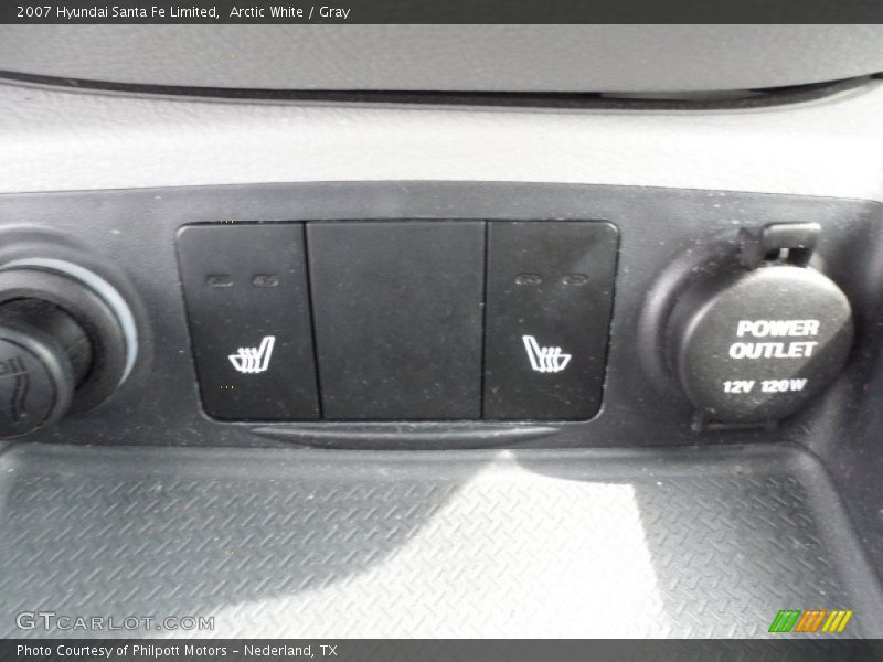 Arctic White / Gray 2007 Hyundai Santa Fe Limited