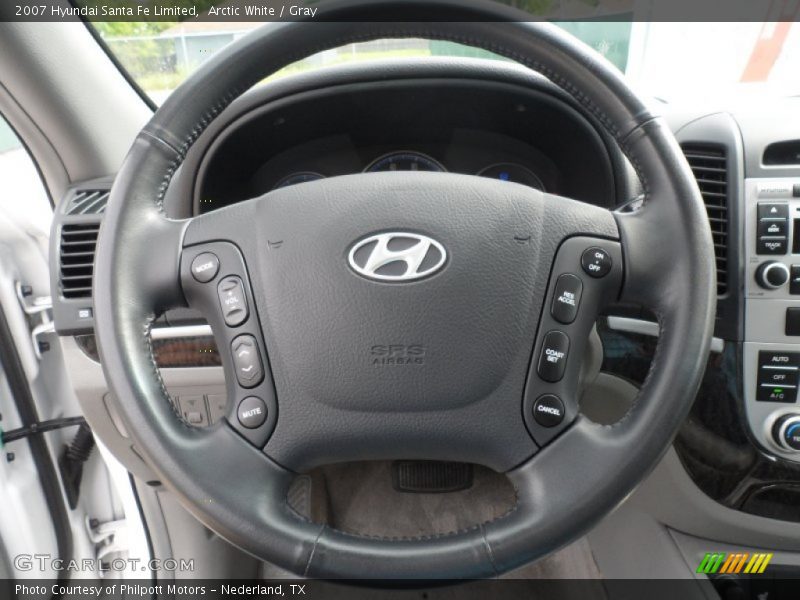 Arctic White / Gray 2007 Hyundai Santa Fe Limited