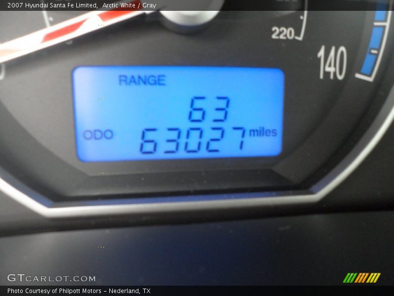 Arctic White / Gray 2007 Hyundai Santa Fe Limited