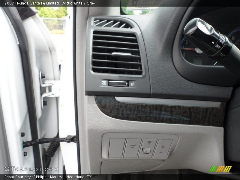 Arctic White / Gray 2007 Hyundai Santa Fe Limited