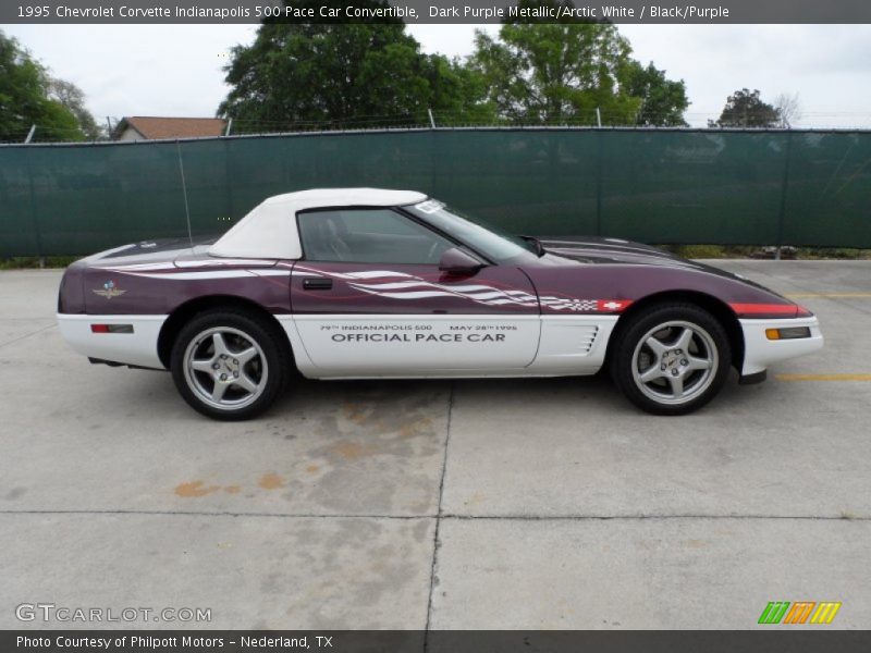  1995 Corvette Indianapolis 500 Pace Car Convertible Dark Purple Metallic/Arctic White