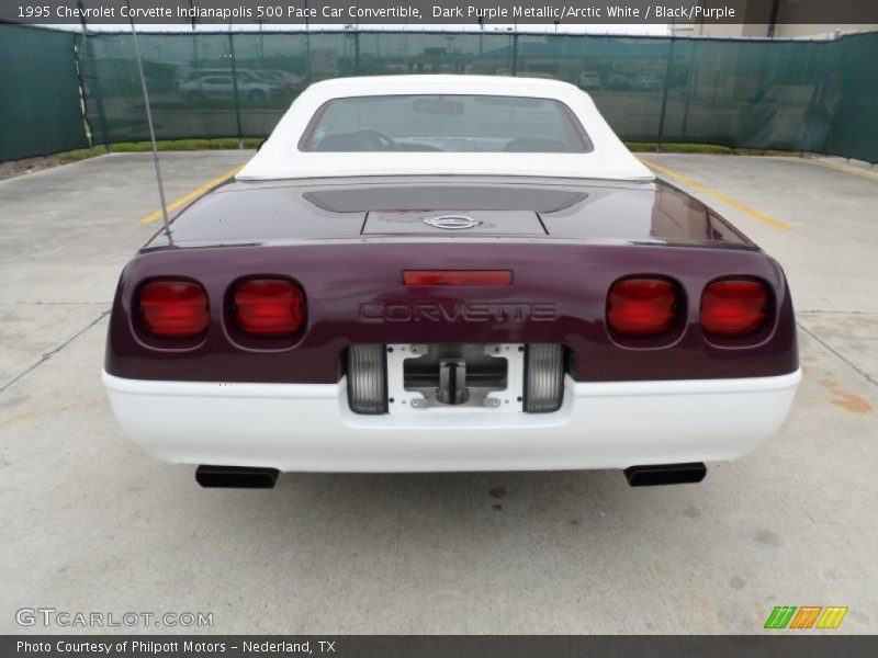  1995 Corvette Indianapolis 500 Pace Car Convertible Dark Purple Metallic/Arctic White