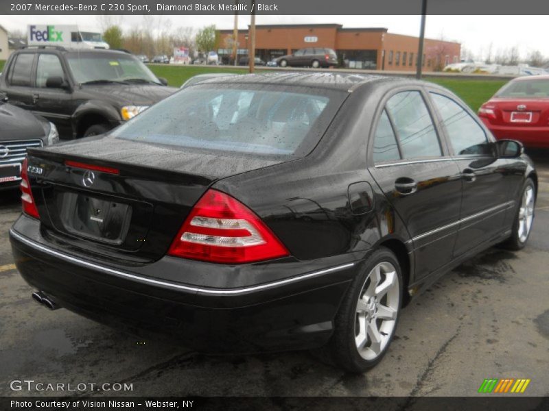 Diamond Black Metallic / Black 2007 Mercedes-Benz C 230 Sport