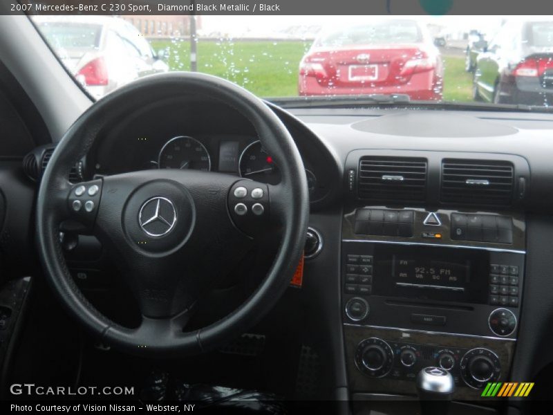 Diamond Black Metallic / Black 2007 Mercedes-Benz C 230 Sport