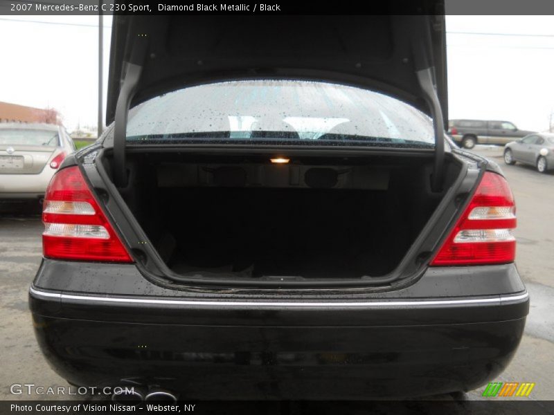 Diamond Black Metallic / Black 2007 Mercedes-Benz C 230 Sport