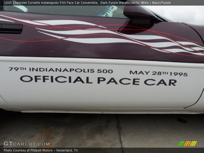 Official Pace Car graphics - 1995 Chevrolet Corvette Indianapolis 500 Pace Car Convertible