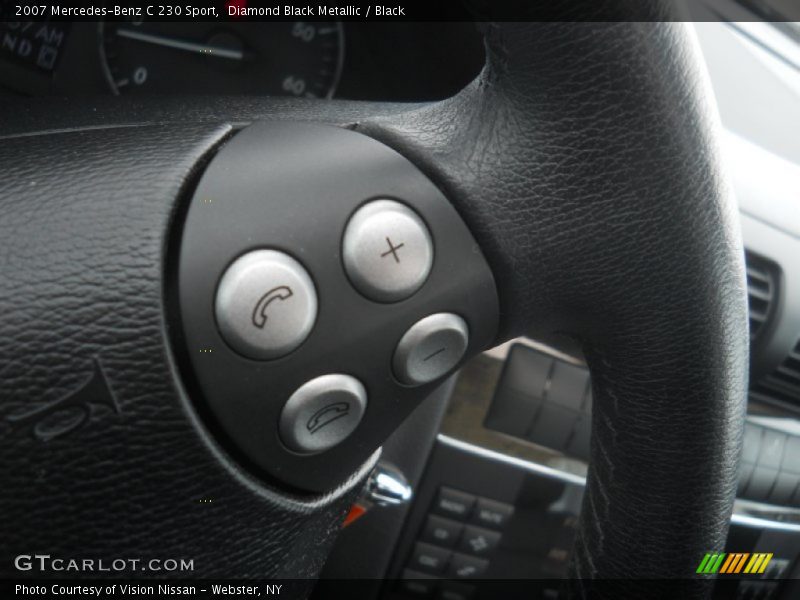 Diamond Black Metallic / Black 2007 Mercedes-Benz C 230 Sport