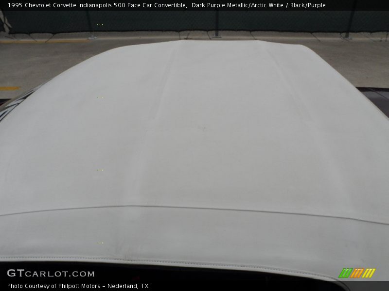 White Convertible Top - 1995 Chevrolet Corvette Indianapolis 500 Pace Car Convertible
