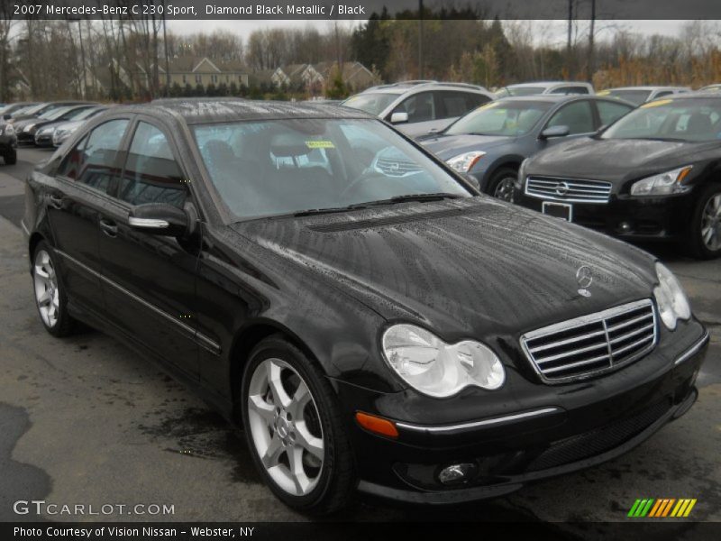Diamond Black Metallic / Black 2007 Mercedes-Benz C 230 Sport