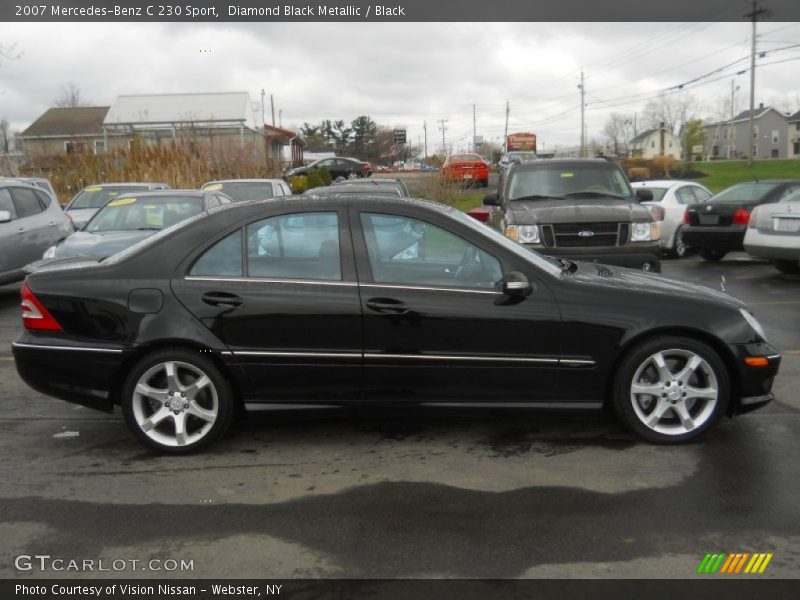 Diamond Black Metallic / Black 2007 Mercedes-Benz C 230 Sport