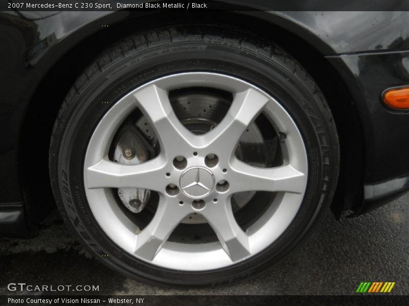 Diamond Black Metallic / Black 2007 Mercedes-Benz C 230 Sport