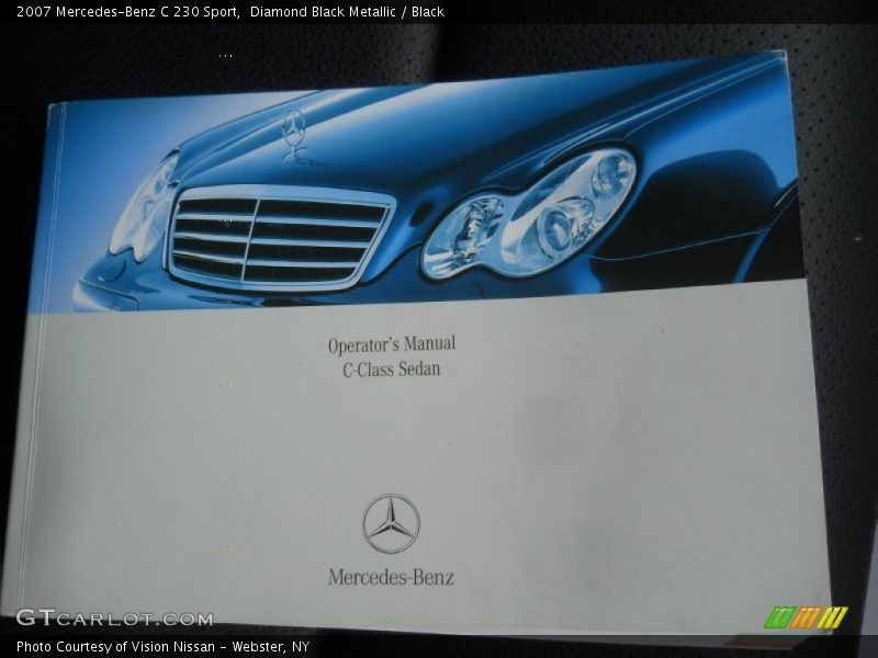Diamond Black Metallic / Black 2007 Mercedes-Benz C 230 Sport