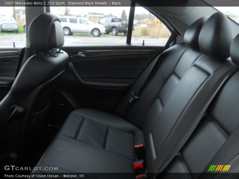 Diamond Black Metallic / Black 2007 Mercedes-Benz C 230 Sport