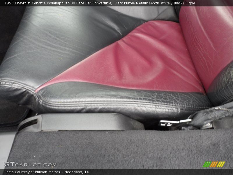 Dark Purple Metallic/Arctic White / Black/Purple 1995 Chevrolet Corvette Indianapolis 500 Pace Car Convertible