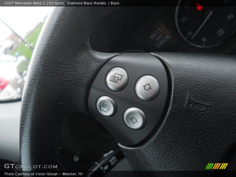 Diamond Black Metallic / Black 2007 Mercedes-Benz C 230 Sport