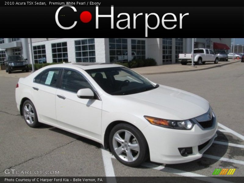 Premium White Pearl / Ebony 2010 Acura TSX Sedan