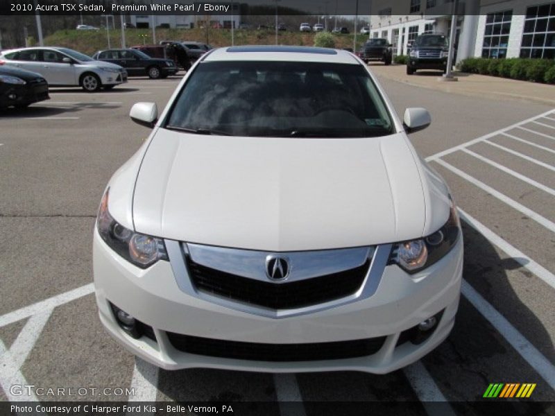 Premium White Pearl / Ebony 2010 Acura TSX Sedan