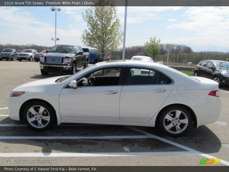 Premium White Pearl / Ebony 2010 Acura TSX Sedan