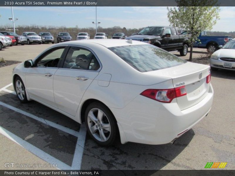 Premium White Pearl / Ebony 2010 Acura TSX Sedan