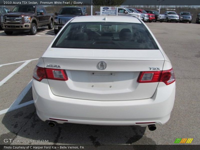 Premium White Pearl / Ebony 2010 Acura TSX Sedan