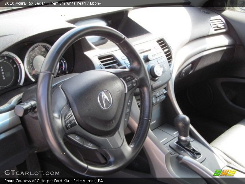 Premium White Pearl / Ebony 2010 Acura TSX Sedan