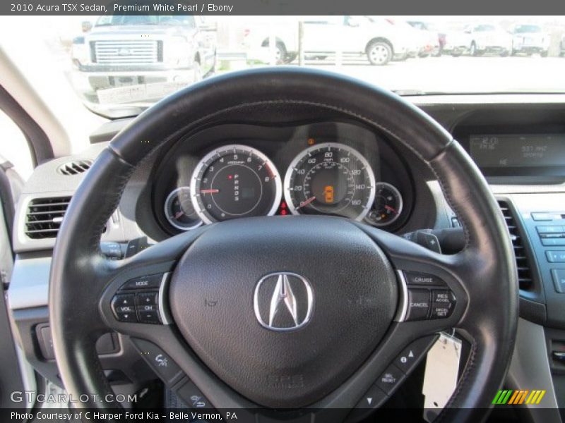 Premium White Pearl / Ebony 2010 Acura TSX Sedan