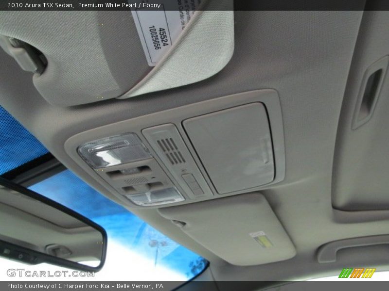 Premium White Pearl / Ebony 2010 Acura TSX Sedan