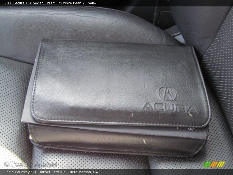 Premium White Pearl / Ebony 2010 Acura TSX Sedan