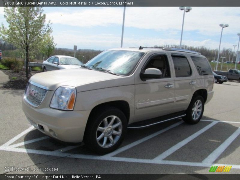 Gold Mist Metallic / Cocoa/Light Cashmere 2008 GMC Yukon Denali AWD