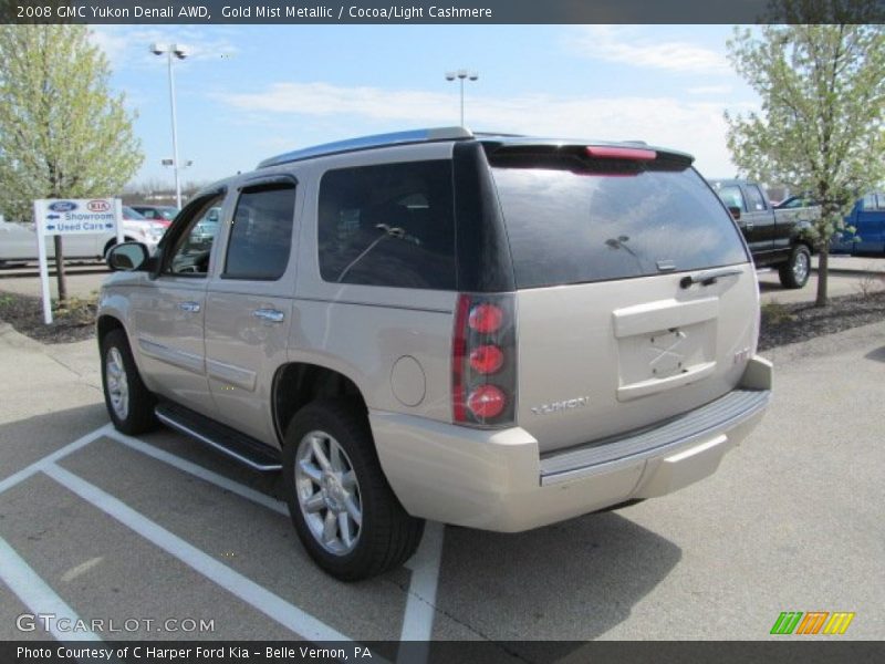 Gold Mist Metallic / Cocoa/Light Cashmere 2008 GMC Yukon Denali AWD