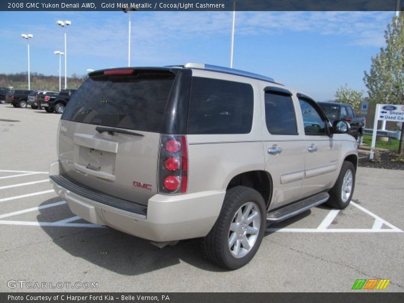 Gold Mist Metallic / Cocoa/Light Cashmere 2008 GMC Yukon Denali AWD