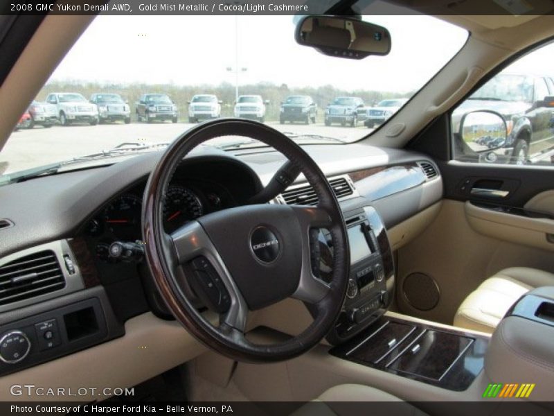 Gold Mist Metallic / Cocoa/Light Cashmere 2008 GMC Yukon Denali AWD