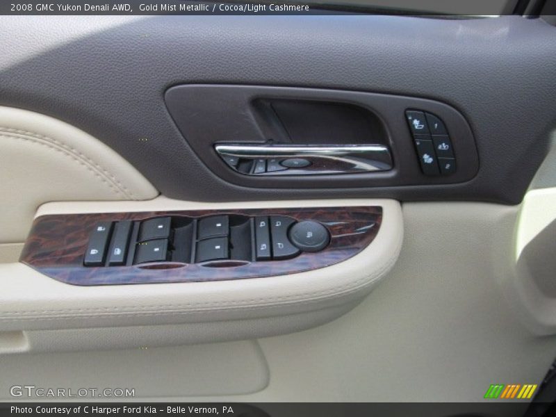 Gold Mist Metallic / Cocoa/Light Cashmere 2008 GMC Yukon Denali AWD