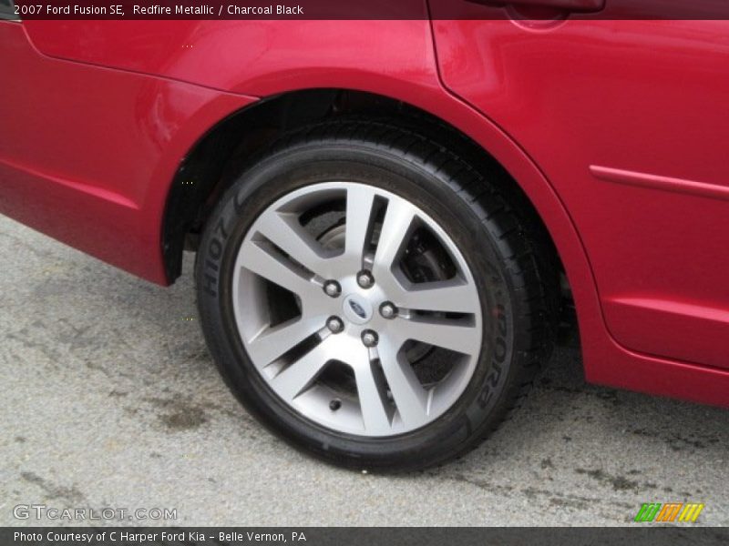 Redfire Metallic / Charcoal Black 2007 Ford Fusion SE