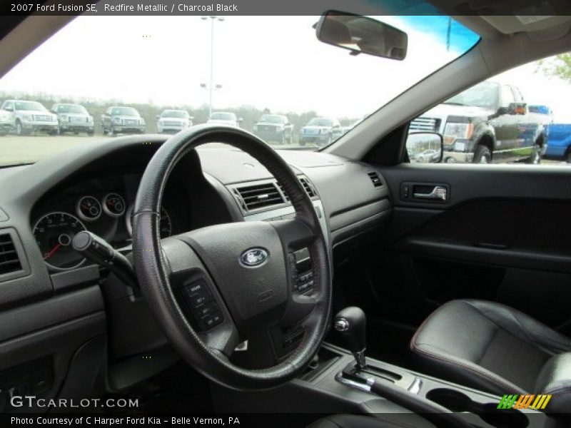 Redfire Metallic / Charcoal Black 2007 Ford Fusion SE